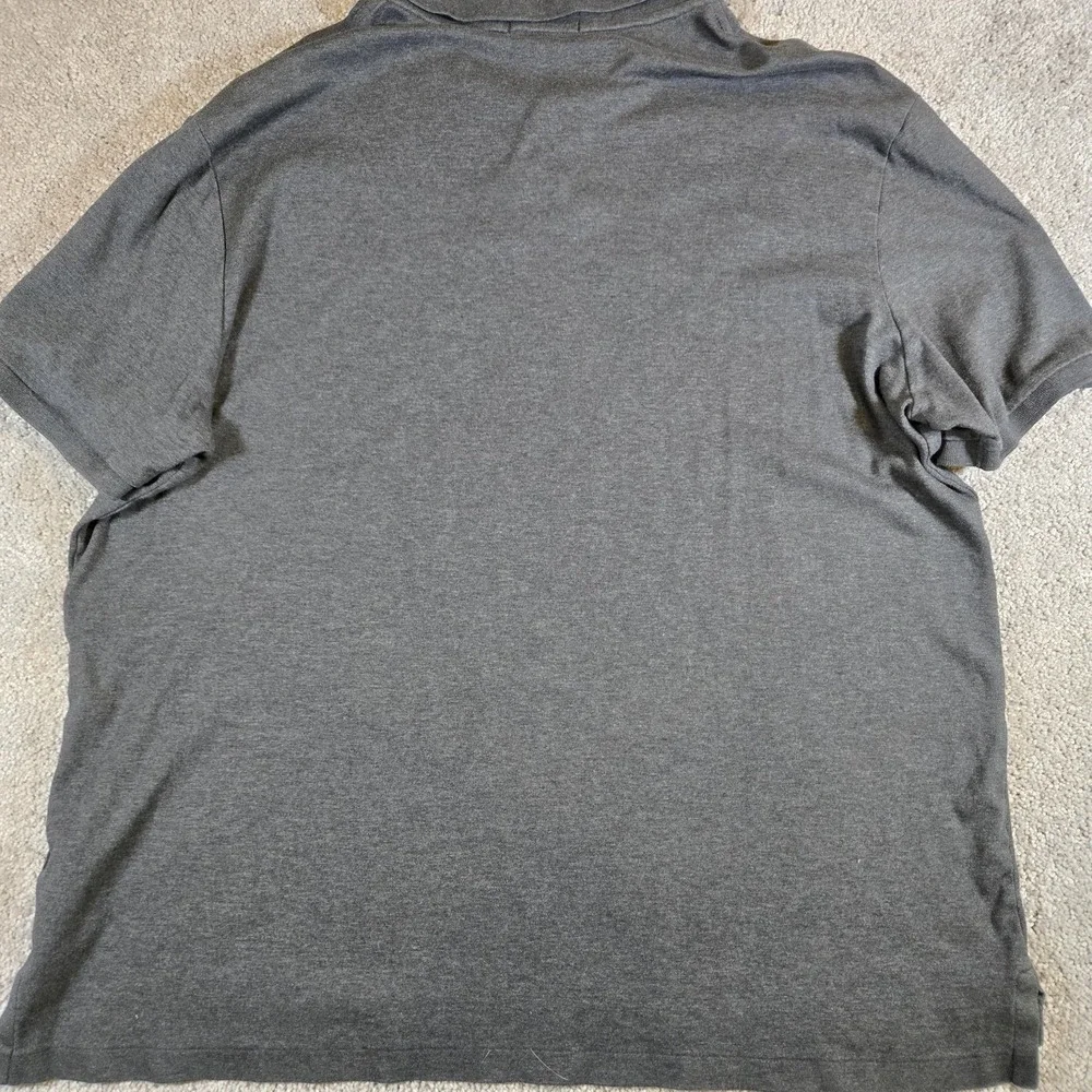 Polo‎ Ralph Lauren Short Sleeve Polo Shirt Mens XL Gray Golf Polo Pony Logo